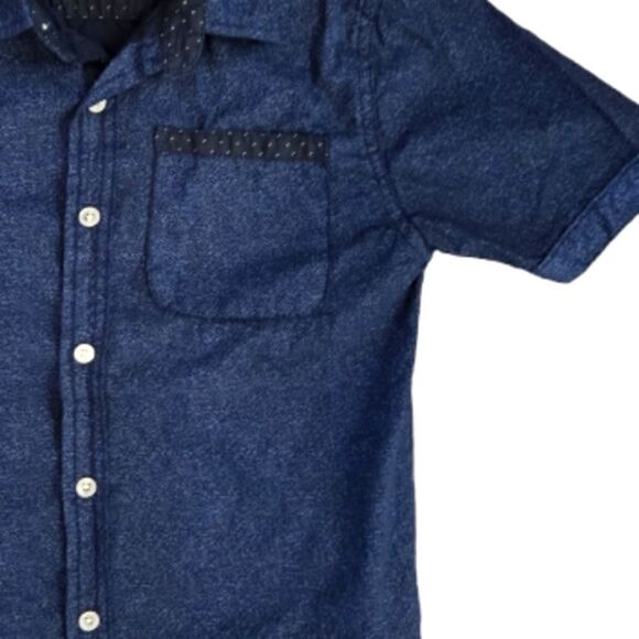 EC PAPER DENIM & CLOTH 100% COTTON SHORT SLEEVE BUTTON UP SHIRT SZ. 5 - Picture 4 of 5